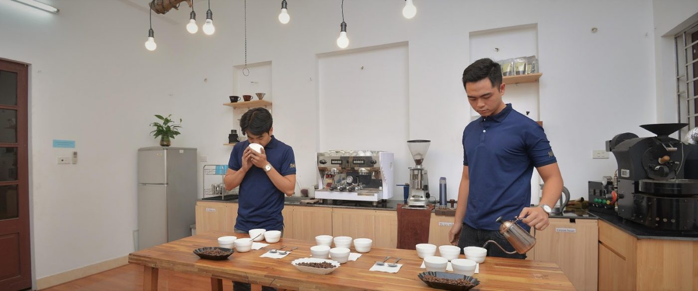 Quá trình Cupping Cà Phê tại Amino Coffee Roastery