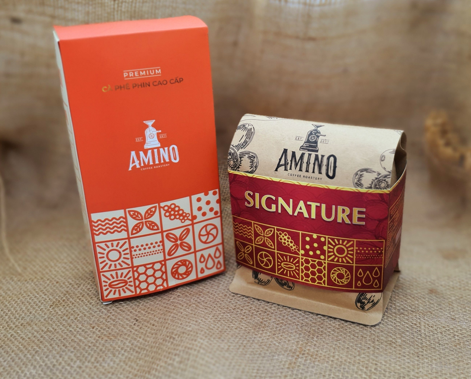 Amino giới thiệu 2 sản phẩm cà phê pha phin chất lượng cao: Amino Signature và Amino Premium